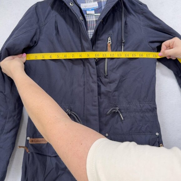 Columbia Jacket Womens Extra Small Hooded Parka Coat Flannel Lined XS WL4125 - Picture 9 of 13